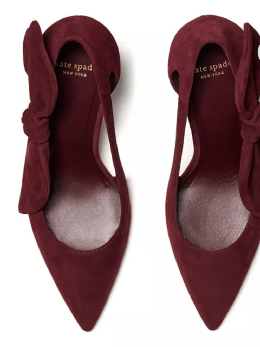 Kate Spade Burgundy Bunnie Pumps 9.5B EUC